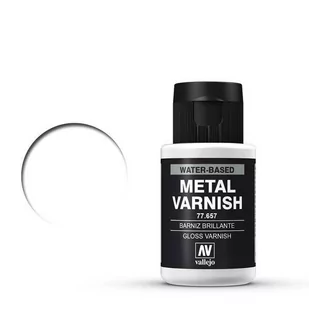 Farba, Metal Color Vallejo, Gloss Metal Varnish 77.657, 32 ml - Farby i media malarskie Farba, Metal Color Vallejo, Gloss Metal Varnish 77.657, 32 ml - Farby i media malarskie - miniaturka - grafika 1