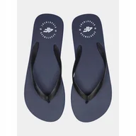 Klapki i japonki męskie - Japonki męskie z szerokimi paskami 4F 4FWSS24FFLIM168-30S Granatowy - miniaturka - grafika 1