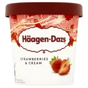 Lody i desery lodowe - Häagen-Dazs Strawberries & Cream Lody 460 ml - miniaturka - grafika 1