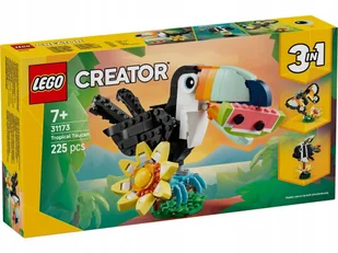 LEGO Creator 3 w 1 - Dzikie zwierzęta Tropikalny Tukan Motyl Ryby PREZENT DLA DZIECI DZIEWCZYNKI CHŁOPCA - Klocki - miniaturka - grafika 1