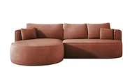 Sofy i kanapy - DomoHome - Nowoczesny rozkładany narożnik FIORE z funkcją spania, kanapa z automatycznym rozkładaniem, sofa, rozkładana sofa układ lewy 284x183x82 cm Memphis 9 - miniaturka - grafika 1