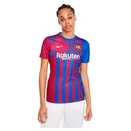 Koszulki i topy damskie - Nike Damska koszulka Fc Barcelona 2021/22 Stadium Home T-Shirt, Midnight Navy/University Red/White, Large CV8182-428 - miniaturka - grafika 1