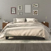 Szafki nocne - Lumarko Szafki nocne, 2 szt., brązowy dąb, materiał drewnopochodny - miniaturka - grafika 1