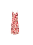 Sukienki - ONLY Sukienka onlcatja tencel sl detail long dress Pomarańczowy Regular Fit - miniaturka - grafika 1