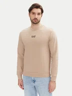 Bluzy męskie - EA7 Emporio Armani Bluza 8NPM30 PJVRZ U6155 Beżowy Regular Fit - miniaturka - grafika 1