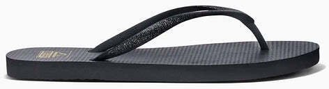 Reef W'S Reef Seaside, black glitter, 38.5 us 8