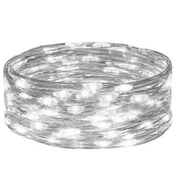 Oświetlenie świąteczne - Lampki choinkowe 20 LED druciki mikro na baterie biały zimny - miniaturka - grafika 1