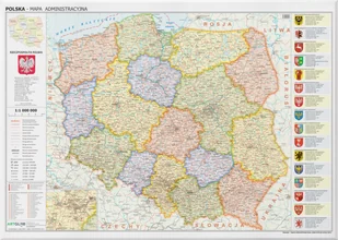 Polska. Mapa ścienna administracyjna - Mapy i plansze edukacyjne - miniaturka - grafika 1