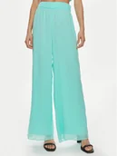 Spodnie damskie - Patrizia Pepe Spodnie materiałowe 2P1584/A061-CA03 Turkusowy Relaxed Fit - miniaturka - grafika 1
