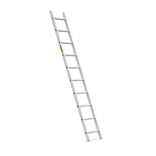 DRABEST Drabina przystawna aluminiowa 10 stopniowa PRO tłoczona 150 kg - Drabiny - miniaturka - grafika 1