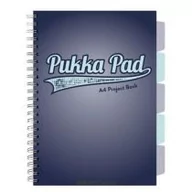 Zeszyty szkolne - Kołozeszyt Pukka Pad A4 Project Book Navy kratka - miniaturka - grafika 1