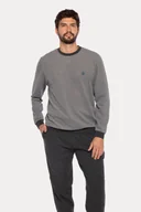 Piżamy męskie - Piżama męska FREDERICO 3XL Szary - miniaturka - grafika 1