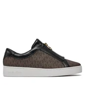 Sneakersy damskie - Sneakersy MICHAEL Michael Kors Keaton Zip Slip On 43R4KTFP2B Brązowy - miniaturka - grafika 1