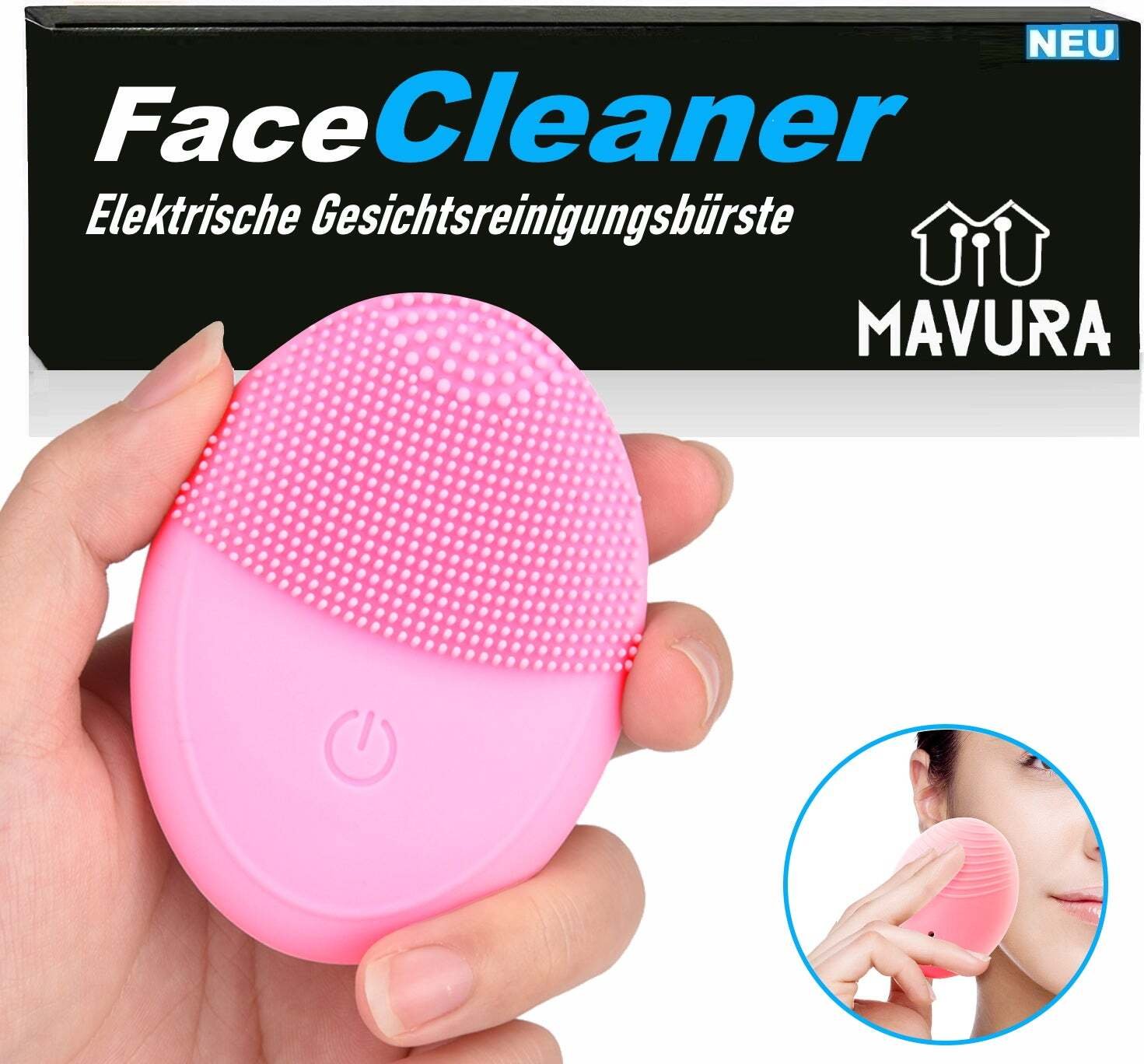 Szczoteczka do oczyszczania twarzy FaceCleaner elektryczna szczoteczka do oczyszczania twarzy ultradźwiękowa