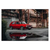 Dekoracje sali - Baner 200x135 VW Golf Dwójka 2 II GTD - miniaturka - grafika 1