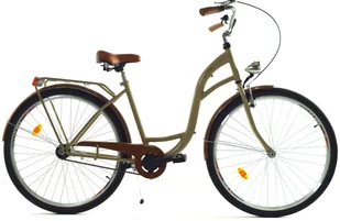 Rower Dallas City 28" 1spd - cappucino z brązem - Rowery - miniaturka - grafika 1