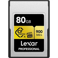 Karty pamięci - Lexar 80GB Professional Type A GOLD 900MB/s VPG400 - miniaturka - grafika 1