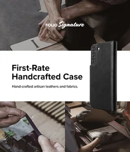 RINGKE Folio Signature skórzane etui z klapką do Samsung Galaxy S22 czarny (FSS119R263) FSS119R263 - Etui i futerały do telefonów - miniaturka - grafika 15