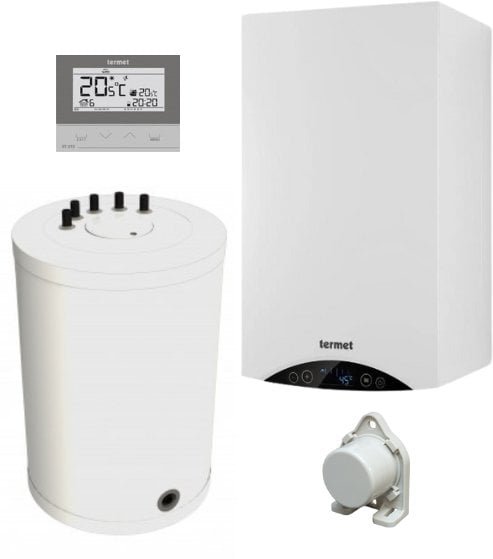 Termet Pakiet kondens. - GOLD PLUS II 20 kW + zasobnik SG PLUS 100L + regulator tygodniowy typ ST-292 v3 + czujnik temperatury zewnętrznejPAKIET 1 SG