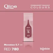 Pozostałe akcesoria kosmetyczne - Jednorazowy pigment do makijażu permanentnego ust Bioevolution Red 780 Qline Pro 0,7ml monodose - miniaturka - grafika 1