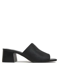 Calvin Klein Klapki Heel Slide 50 - Jacq HW0HW02387 Czarny - Klapki i japonki damskie - miniaturka - grafika 1