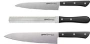 Noże kuchenne - Samura Samura Harakiri zestaw 3 noży kuchennych SHR-0230B SHR-0230B - miniaturka - grafika 1