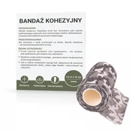 Apteczki i materiały opatrunkowe - Paso, bandaż kohezyjny, Moro, odcienie szarości, 10 cm x 4,5 m - miniaturka - grafika 1