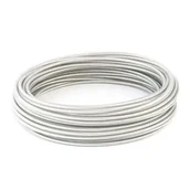 Łańcuchy i liny stalowe - Lux-Tools Lina stalowa ocynkowana w PCV 2/3mm 20m - miniaturka - grafika 1