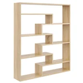 Półki do salonu - Skandynawski regał wiszący lub stojący dąb sonoma S5-E80 - miniaturka - grafika 1