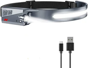 Latarka czołowa LED z czujnikiem ruchu IPX4 USB-C 1200 mAh - czarna - Latarki - miniaturka - grafika 7