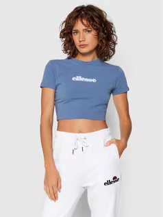 Koszulki i topy damskie - Ellesse T-Shirt Siderea Crop SGK09623 Niebieski Regular Fit - grafika 1
