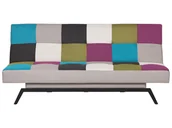 Sofy i kanapy - Beliani Sofa rozkładana patchwork wielokolorowa LEEDS 27175 - miniaturka - grafika 1