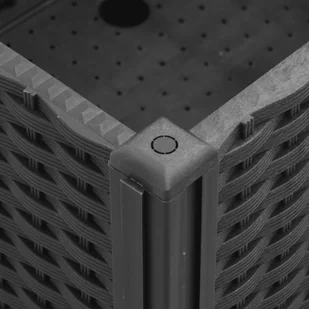 Donica ogrodowa na kółkach, czarna, 150x80x54 cm, PP Lumarko! - Donice - miniaturka - grafika 7