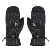 Rękawice narciarskie - Rękawice narciarskie Roxy Jetty Mitt ERJHN03266 Czarny - miniaturka - grafika 1