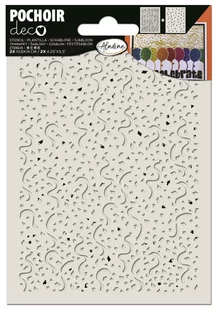 2 Szablony 10,8x14 cm,  Konfetti i gwiazdki - Scrapbooking - miniaturka - grafika 1