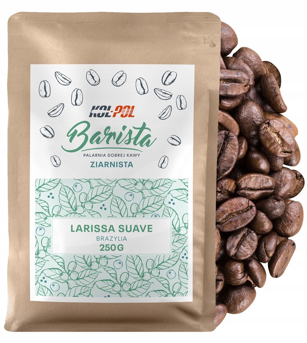 KAWA ZIARNISTA 250g Kawa Arabica Świeżo Palona - Larissa Suave x Kol-Pol