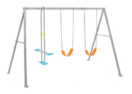 Place zabaw - Huśtawka ogrodowa Trzy elementy szara  Intex 44123 - miniaturka - grafika 1