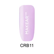 Lakiery hybrydowe - Makear Rubber Base Color Lavender - Kolorowa Baza Kauczukowa CRB11 - miniaturka - grafika 1