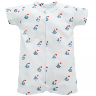 PINOKIO RAMPERS ROZPINANY SAILOR W ŁÓDKI 56 - Śpiochy dla niemowląt - miniaturka - grafika 1