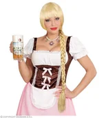 Dodatki do strojów karnawałowych - Peruka Helgi z warkoczem, blond, rozmiar uniwersalny - miniaturka - grafika 1