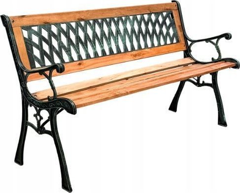 Kontrast Ławka ogrodowa drewniana taras patio 126x52x73,50 cm