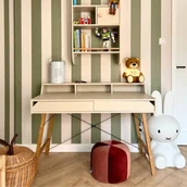 Szafy i szafki dla dzieci - Biurko beżowe lotta latte - miniaturka - grafika 1