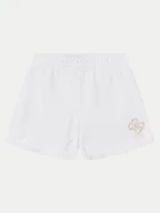 Spodenki damskie - Guess Szorty sportowe J5GD24 KA6R4 Biały Relaxed Fit - miniaturka - grafika 1
