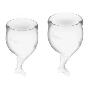 Satisfyer Satisfyer Feel Secure Menstrual Cup Transparent - Kubeczki menstruacyjne - miniaturka - grafika 3