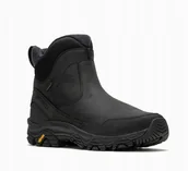 Śniegowce damskie - Merrell Śniegowce Czarne na Zamek Za Kostkę ze Skórą 40 Ż3c - miniaturka - grafika 1