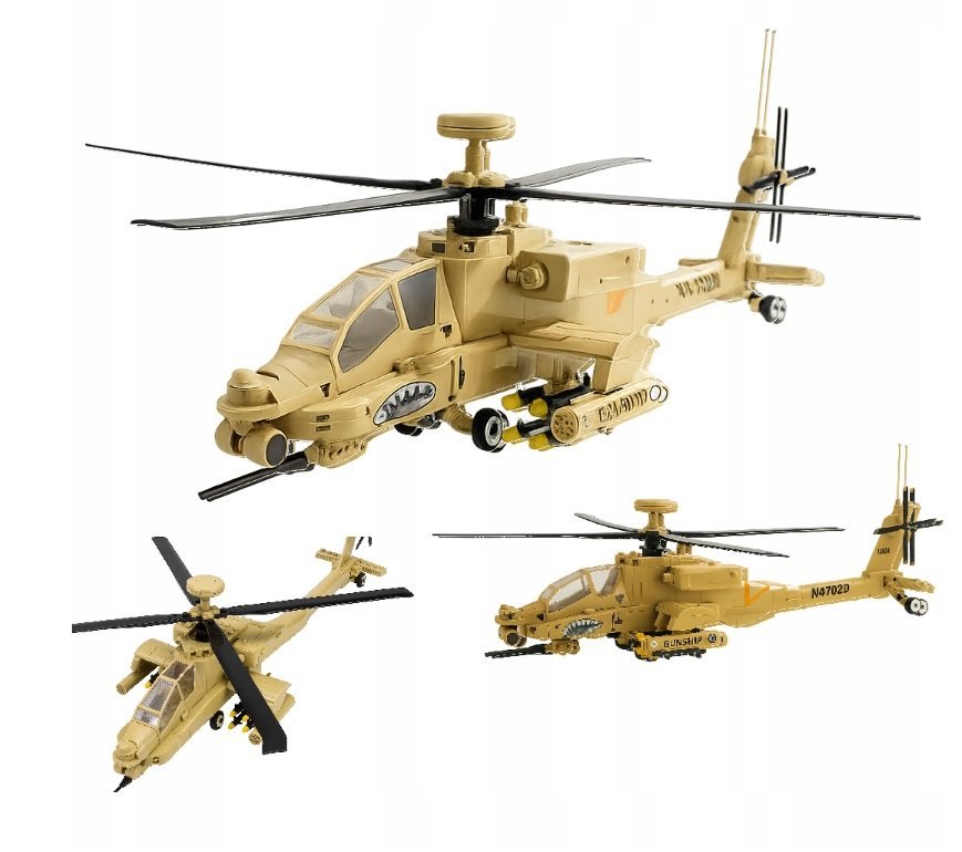 KLOCKI konstrukcyjne helikopter wojskowy ZESTAW AH-64 Apache 259el (KL34)