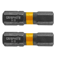 Bity - GRAPHITE Bity udarowe HEX6 x 25 mm 2 szt. - miniaturka - grafika 1