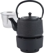 Żeliwny dzbanek do herbaty z podgrzewaczem 0.8L Dzbanek z filtrem 0.8L Kinghoff Kh-1847