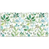Podkładki na biurko - Podkładka na biurko z nadrukiem Drobne listki w odcieniach zieleni 120x60 cm - miniaturka - grafika 1