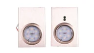 Lampy pozostałe - Orno Zestaw opraw podszafkowych LED 2, 5W, 180lm, z wyłącznikiem bezdotykowym,, INOX OR-AE-13118 - miniaturka - grafika 1